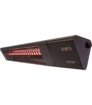 SUNRED Heater PRO25W-SMART, Triangle Dark Smart Wall Infrared 2500 W Black IP55