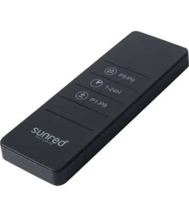 SUNRED Heater PRO25W-SMART, Triangle Dark Smart Wall Infrared 2500 W Black IP55