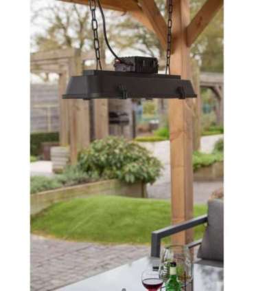 SUNRED Heater RD-DARK-VIN25H, Dark Vintage Hanging Infrared 2500 W Black IP44