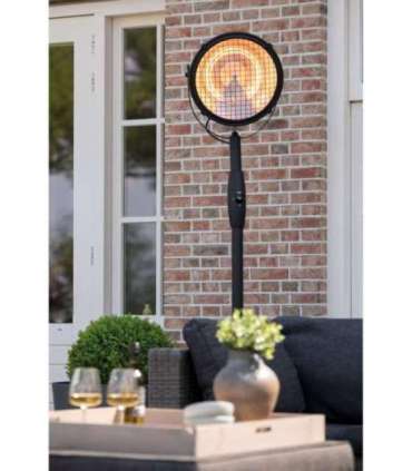 SUNRED Heater RSS19, Indus Bright Standing Infrared 2100 W Black IP54