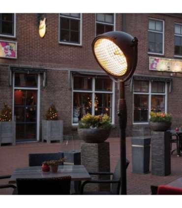 SUNRED Heater RSS19, Indus Bright Standing Infrared 2100 W Black IP54