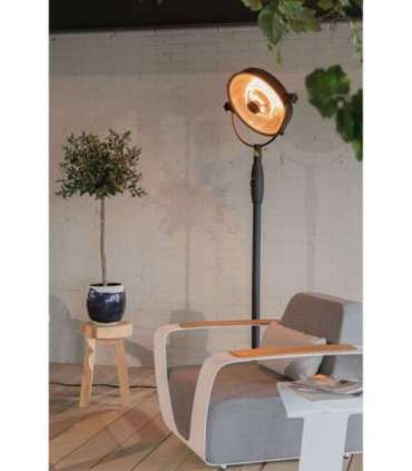 SUNRED Heater RSS16, Retro Bright Standing Infrared 2100 W Black IP54