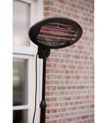 SUNRED Heater SMQ2000A, Elekra Quartz Standing Infrared 2000 W Black IP34