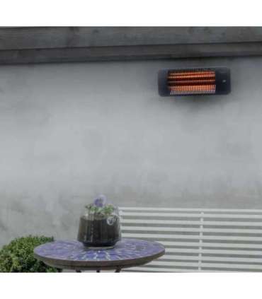 SUNRED Heater LUG-2000W, Lugo Quartz Wall Infrared 2000 W Grey IP24