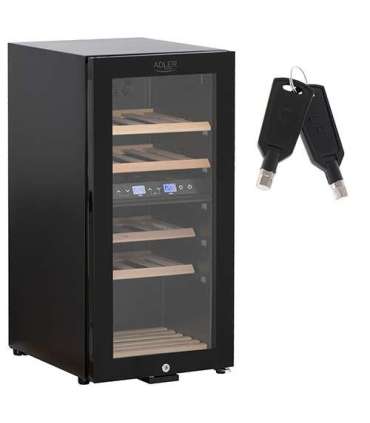 Adler Wine Cooler AD 8080 Energy efficiency class G Free standing Bottles capacity 24 Cooling type