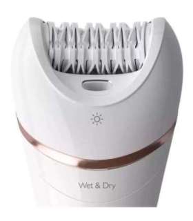 Philips Epilator BRE740/10 Operating time (max) 40 min Number of power levels N/A Wet & Dry White
