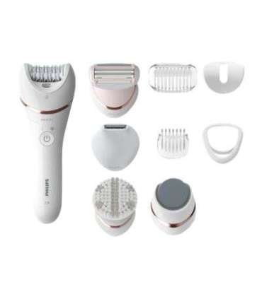 Philips Epilator BRE740/10 Operating time (max) 40 min Number of power levels N/A Wet & Dry White