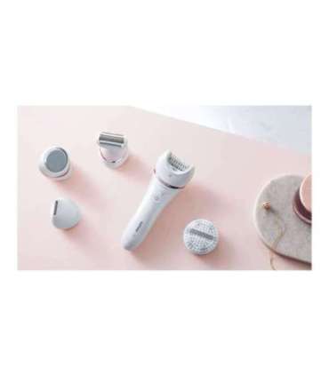 Philips Epilator BRE740/10 Operating time (max) 40 min Number of power levels N/A Wet & Dry White