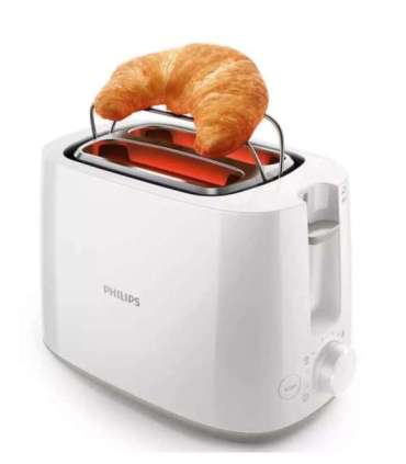 Philips Toaster HD2581/00 Daily Collection Power  760-900 W Number of slots 2 Housing material Plastic White