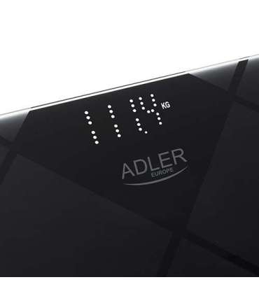 Adler Bathroom Scale AD 8169 Maximum weight (capacity) 180 kg Accuracy 100 g Graphite/Black