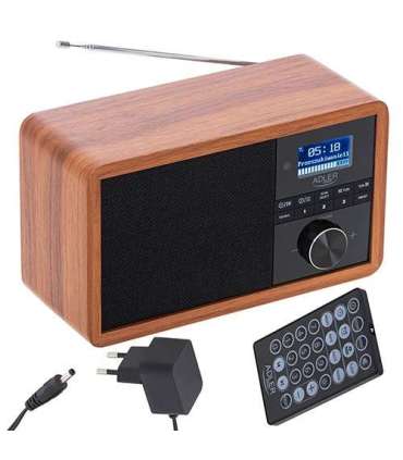 Adler Radio DAB+ Bluetooth AD 1184 Alarm function Black/Brown