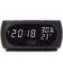 Adler Clock with Thermometer AD 1186 Black