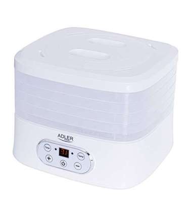 Adler Food Dehydrator AD 6658 Power 230 W Number of trays 5 Temperature control Integrated timer White