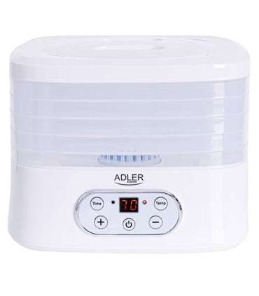 Adler Food Dehydrator AD 6658 Power 230 W Number of trays 5 Temperature control Integrated timer White