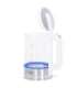 Mesko Kettle MS 1301w Electric 1850 W 1.7 L Glass/Stainless steel 360° rotational base White