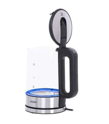 Mesko Kettle MS 1301b Electric 1850 W 1.7 L Glass/Stainless steel 360° rotational base Black