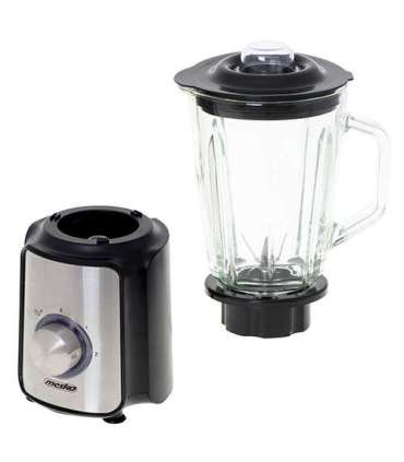 Mesko Blender MS 4080 Tabletop 600 W Jar material Glass Jar capacity 1.5 L Ice crushing Black/Silver