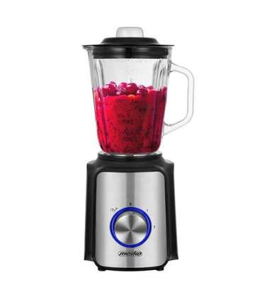 Mesko Blender MS 4080 Tabletop 600 W Jar material Glass Jar capacity 1.5 L Ice crushing Black/Silver