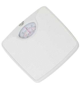 Adler Mechanical bathroom scale AD 8151w Maximum weight (capacity) 130 kg Accuracy 1000 g White