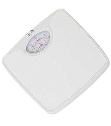 Adler Mechanical bathroom scale AD 8151w Maximum weight (capacity) 130 kg Accuracy 1000 g White