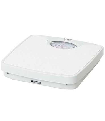 Adler Mechanical bathroom scale AD 8151w Maximum weight (capacity) 130 kg Accuracy 1000 g White
