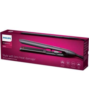 Philips Hair Straitghtener BHS510/00 5000 Series Ceramic heating system Ionic function Temperature (max) 230