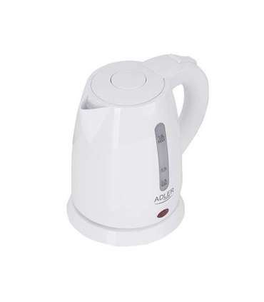 Adler Kettle AD 1272 Electric 1600 W 1 L Stainless steel/Polypropylene 360° rotational base White