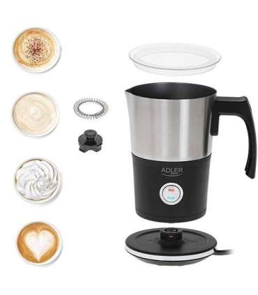 Adler Milk frother AD 4497 600 W Milk frother Black