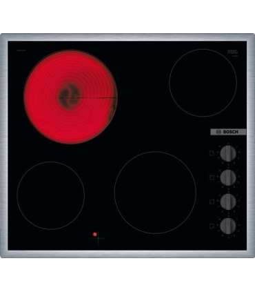 Bosch Hob PKE645CA2E Vitroceramic Number of burners/cooking zones 4 Rotary knobs Black