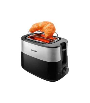 Philips Toaster HD2516/90 Daily Collection Power 830 W Number of slots 2 Housing material Plastic Black