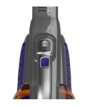BLACK & DECKER Vacuum Cleaner BHHV520BFP-QW Cordless operating 18 V Black/Purple