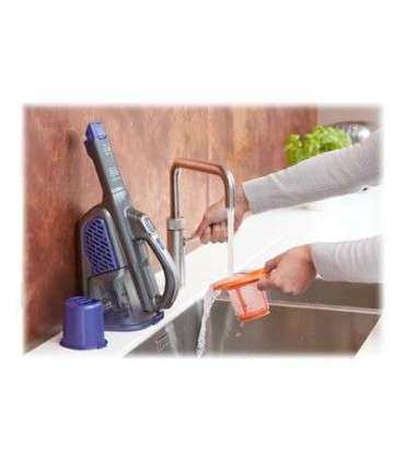 BLACK & DECKER Vacuum Cleaner BHHV520BFP-QW Cordless operating 18 V Black/Purple