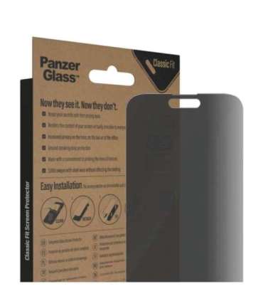 PanzerGlass Screen protector Apple iPhone 14 Pro Max Glass Black Classic Fit Privacy