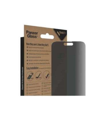 PanzerGlass Screen protector Apple iPhone 14 Pro Max Glass Black Classic Fit Privacy
