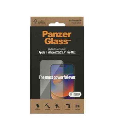 PanzerGlass Screen protector Apple iPhone 14 Pro Max Glass Transparent Ultra-Wide Fit
