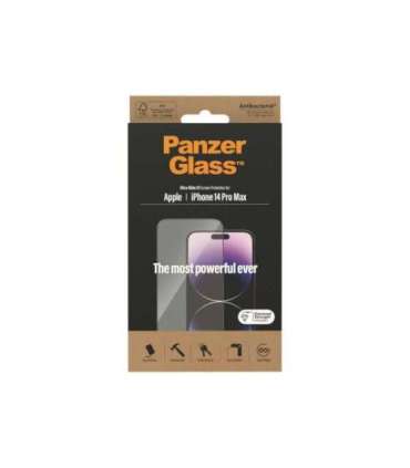 PanzerGlass Screen protector Apple iPhone 14 Pro Max Glass Transparent Ultra-Wide Fit