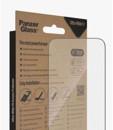 PanzerGlass Screen protector Apple iPhone 14 Pro Glass Clear Ultra-Wide Fit Easy installation Fingerprint