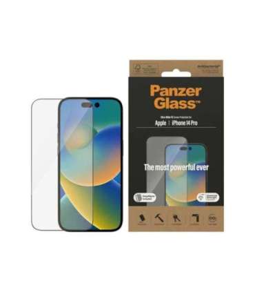 PanzerGlass Screen protector Apple iPhone 14 Pro Glass Clear Ultra-Wide Fit Easy installation Fingerprint