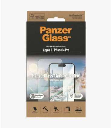 PanzerGlass Screen protector Apple iPhone 14 Pro Glass Clear Ultra-Wide Fit Easy installation Privacy
