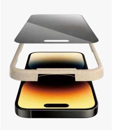 PanzerGlass Screen protector Apple iPhone 14 Pro Glass Black Ultra-Wide Fit Easy installation Privacy