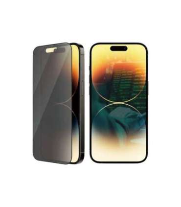 PanzerGlass Screen protector Apple iPhone 14 Pro Glass Black Ultra-Wide Fit Easy installation Privacy