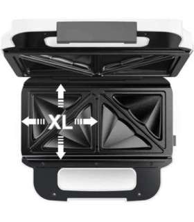 TEFAL Wafle Maker Snack XL SW701110 850 W Number of pastry 2 Belgium White/Grey