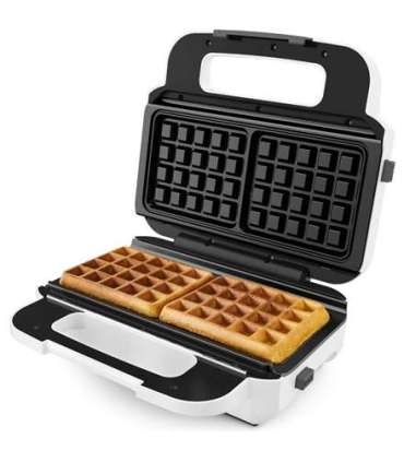 TEFAL Wafle Maker Snack XL SW701110 850 W Number of pastry 2 Belgium White/Grey