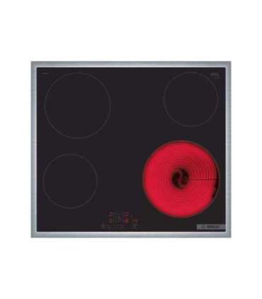 Bosch Hob PKE645BB2E Series 4 Vitroceramic Number of burners/cooking zones 4 Touch Timer Black