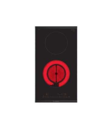 Bosch Hob PKF375FP2E Series 6 Vitroceramic Number of burners/cooking zones 2 DirectSelect Timer Black