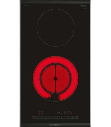 Bosch Hob PKF375FP2E Series 6 Vitroceramic Number of burners/cooking zones 2 DirectSelect Timer Black