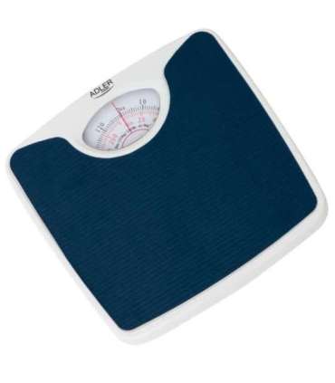 Adler Mechanical bathroom scale AD 8151b Maximum weight (capacity) 130 kg Accuracy 1000 g Blue/White