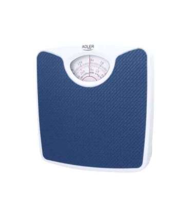 Adler Mechanical bathroom scale AD 8151b Maximum weight (capacity) 130 kg Accuracy 1000 g Blue/White
