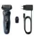 Braun Shaver 51-B1000s Operating time (max) 50 min Wet & Dry Black/Blue