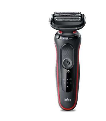 Braun Shaver 51-R1000s Operating time (max) 50 min Wet & Dry Black/Red